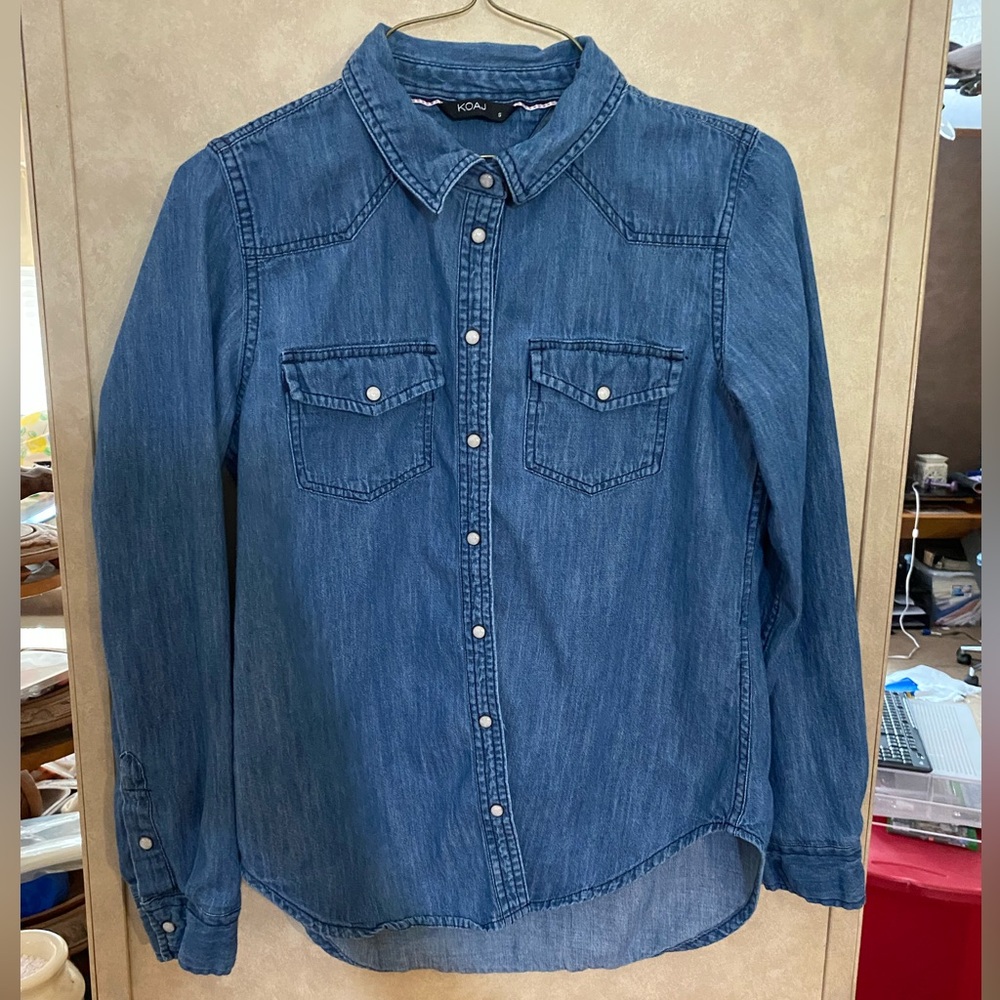 KOAJ Denim Long Sleeve Shirt